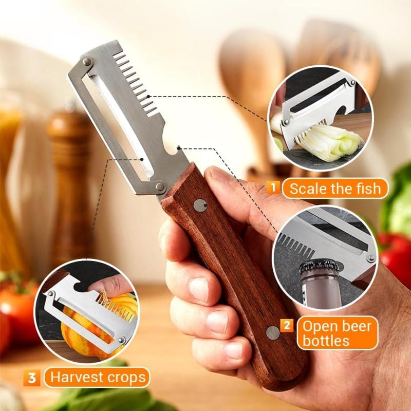 Pelador multifuncional para frutas y verduras