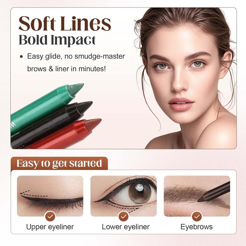 Lápiz delineador de ojos de 12 colores