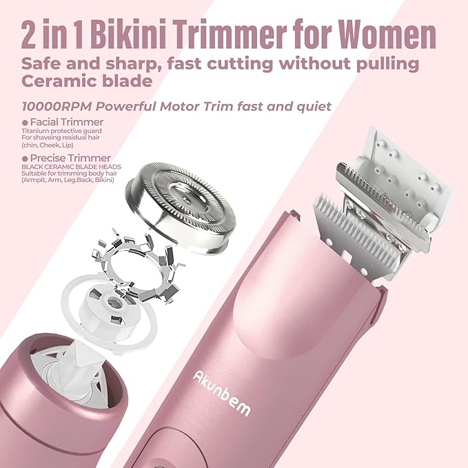 2 in 1 Women Electric Shaver