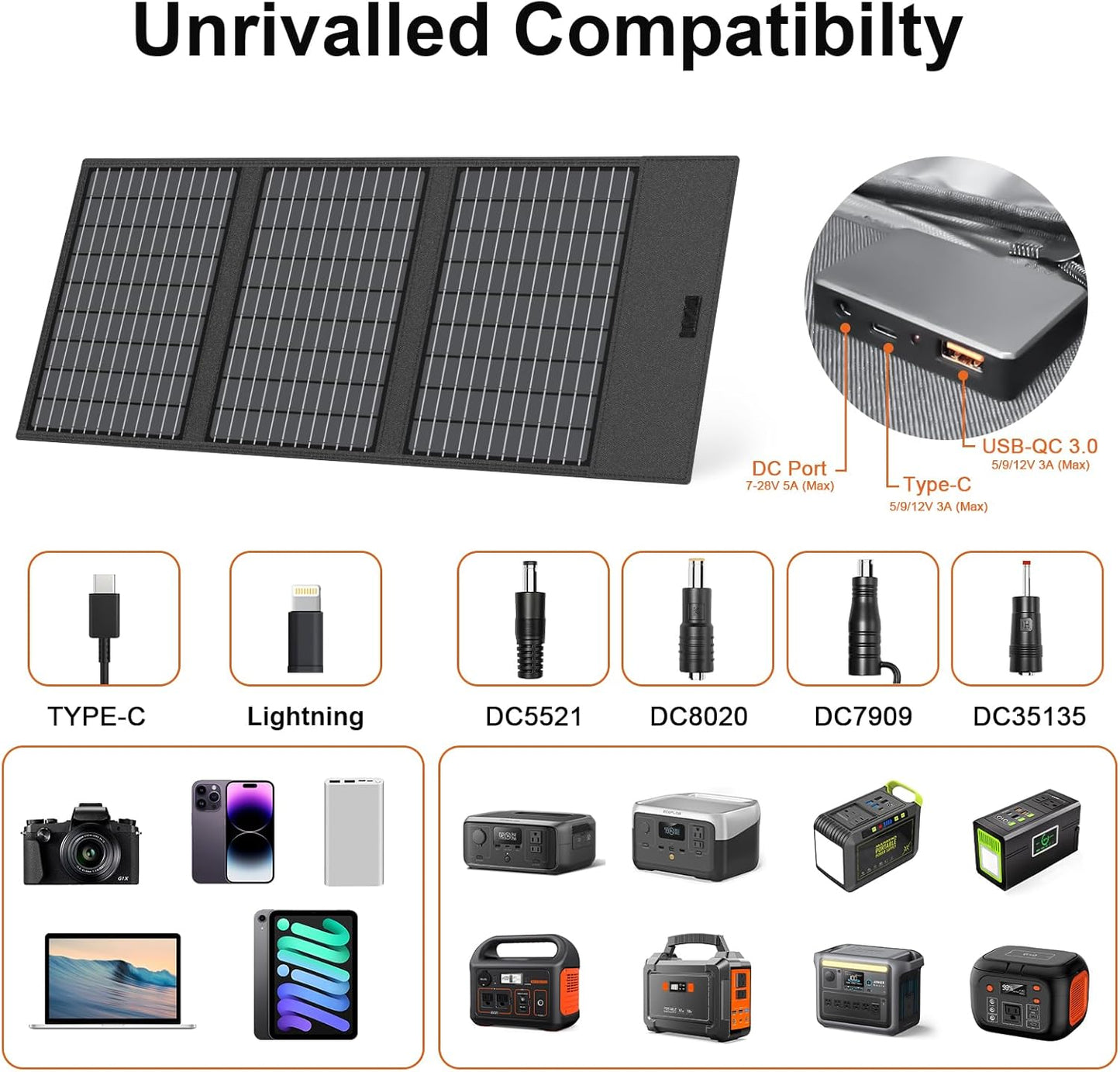 Cargador solar portátil
