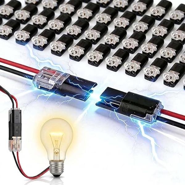 Conector enchufable de doble cable para LED (paquete de 20 unidades)
