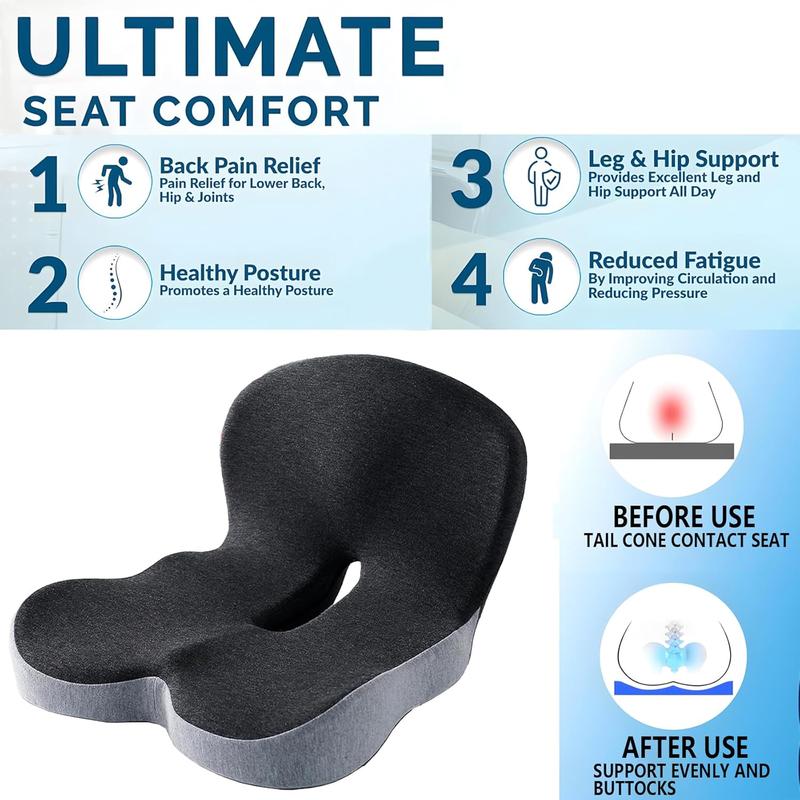 Asiento profundo de espuma viscoelástica antideslizante