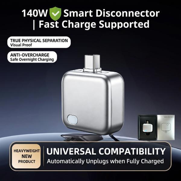 Adaptador de carga inteligente con parada automática de 140 W