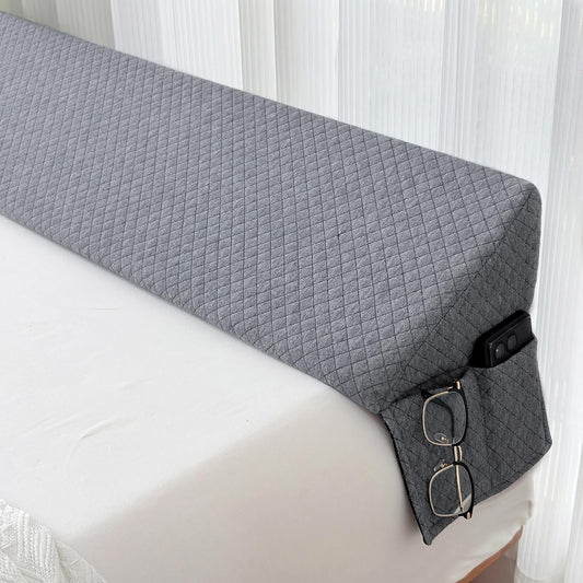 Cabecero con almohada en forma de cuña para cama