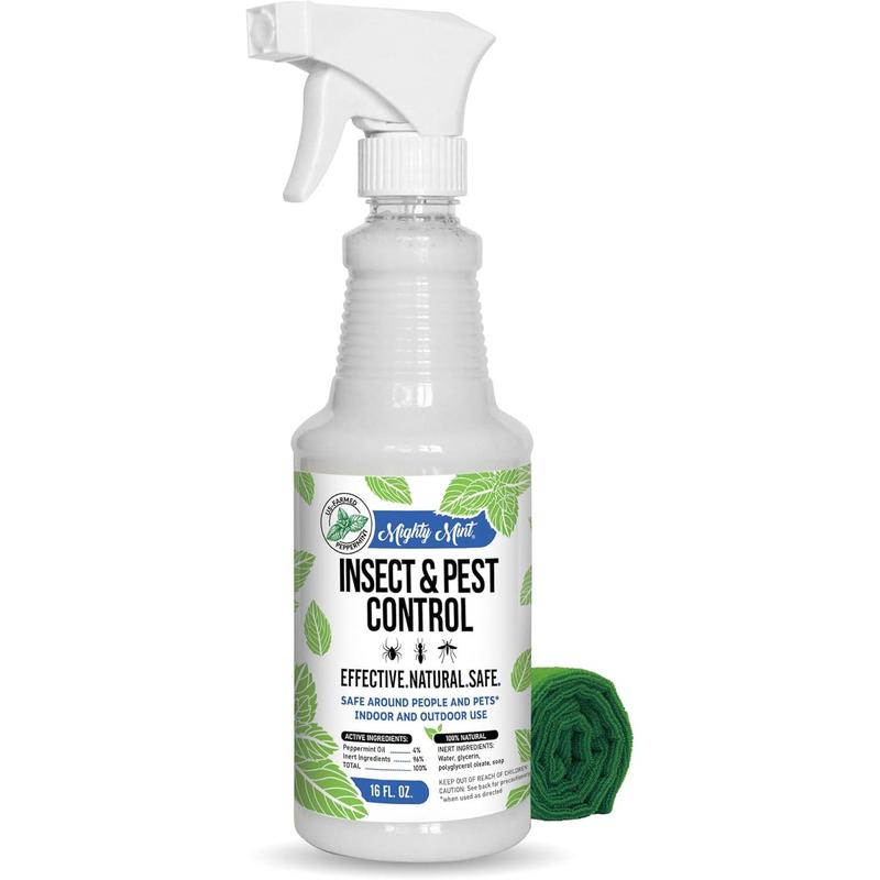 Spray repelente de insectos con aceite de menta