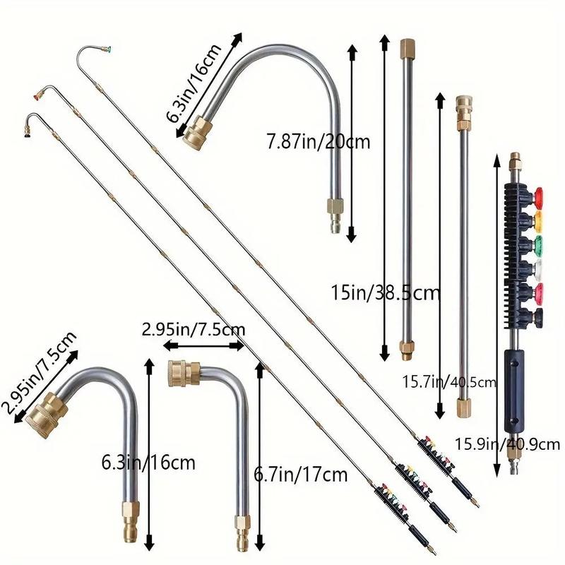 Kit de 10 lanzas para hidrolavadora