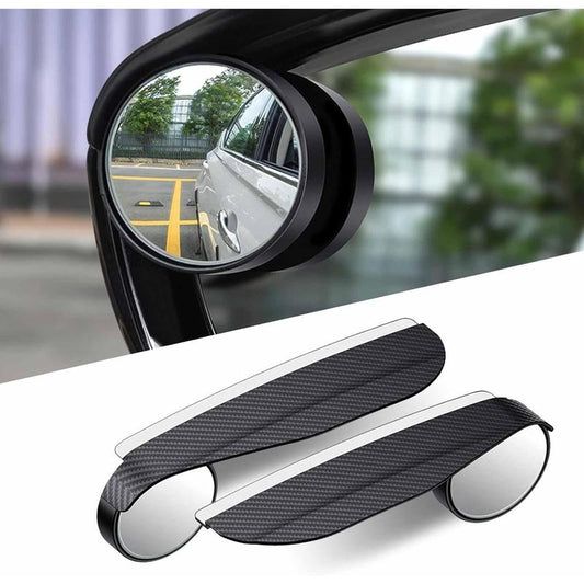 Espejos retrovisores impermeables universales para puntos ciegos de coche, 2 unidades.