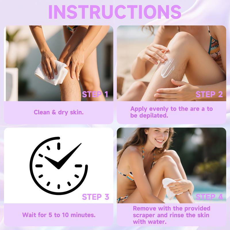Crema depilatoria indolora para la zona del bikini