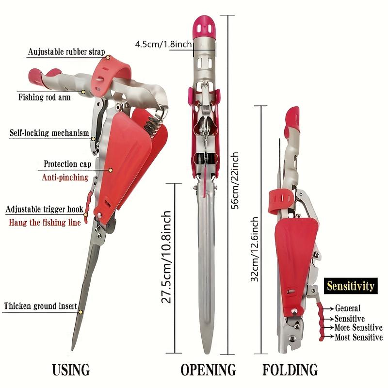 Automatic Spring Fishing Rod Holder