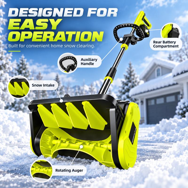 Cordless Snow Shovel with Charger