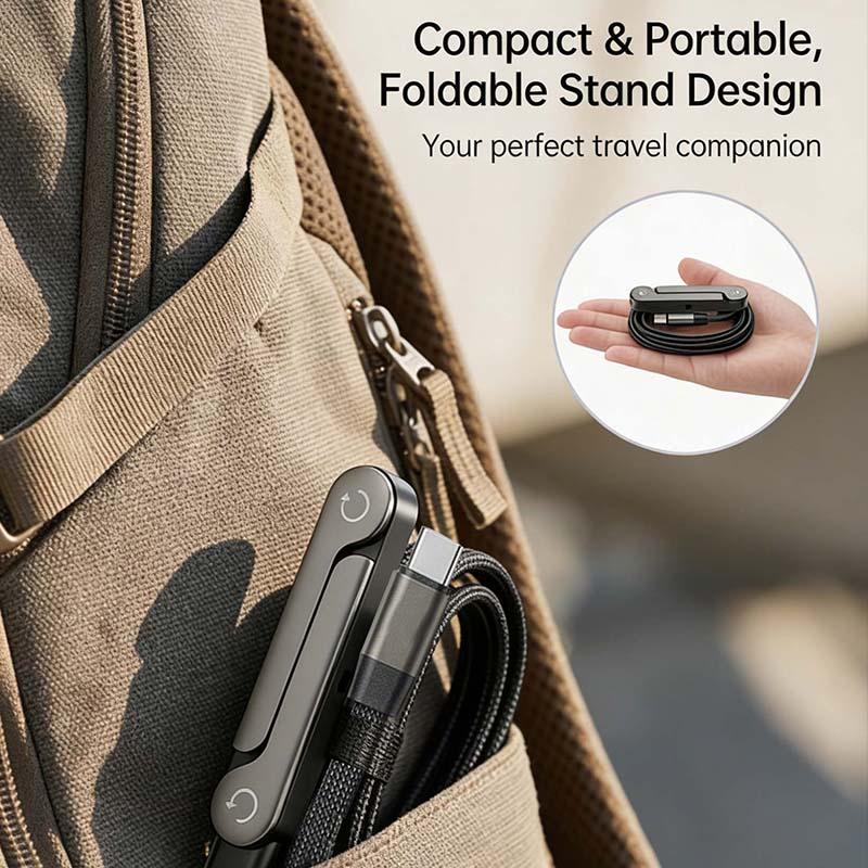 Soporte invisible para cable de carga