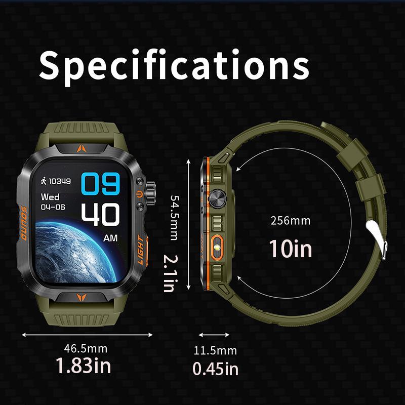 Reloj inteligente inalámbrico multifuncional de 2,01 pulgadas