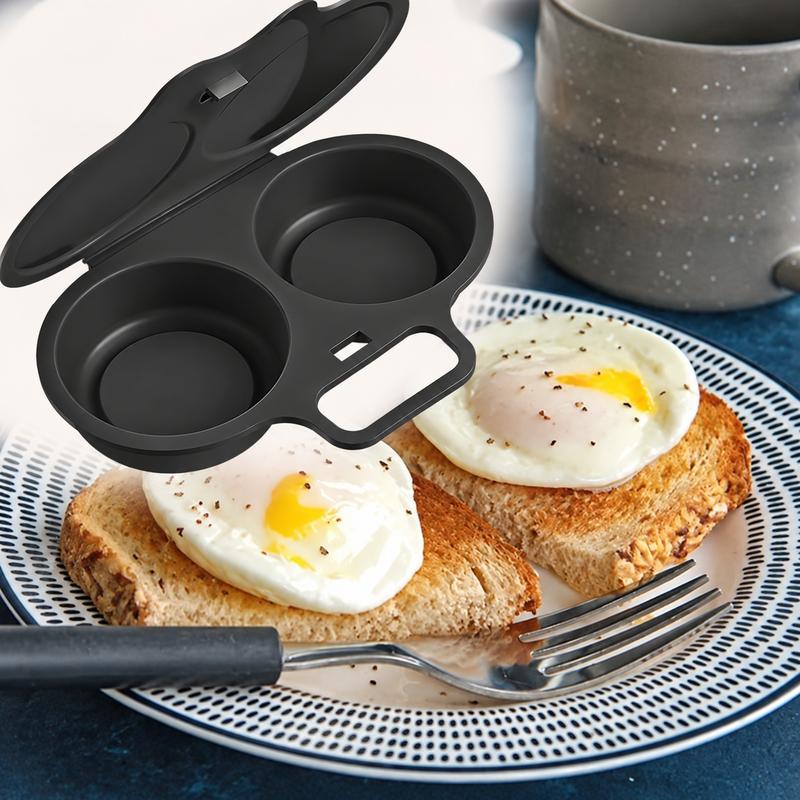 Grey Double Cavity Nonstick Egg Poacher