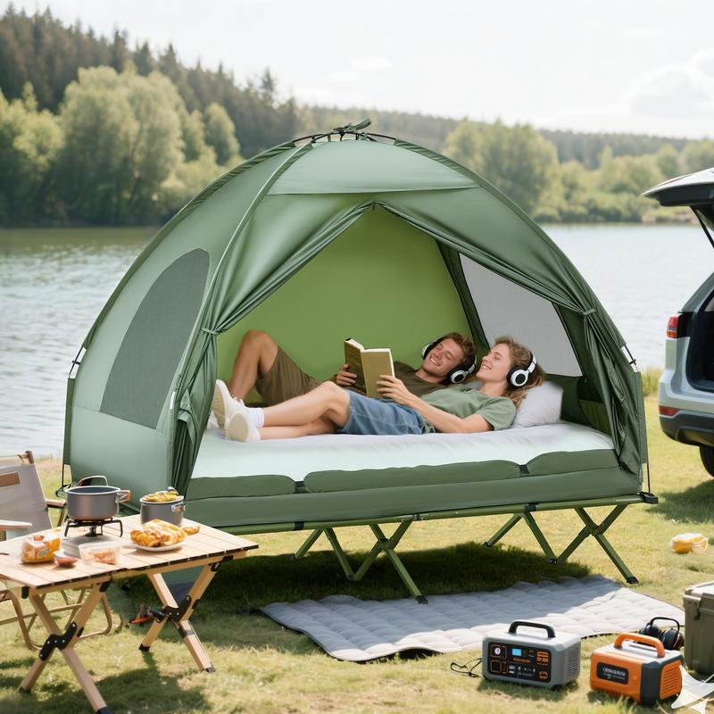 Cama plegable de camping para una persona
