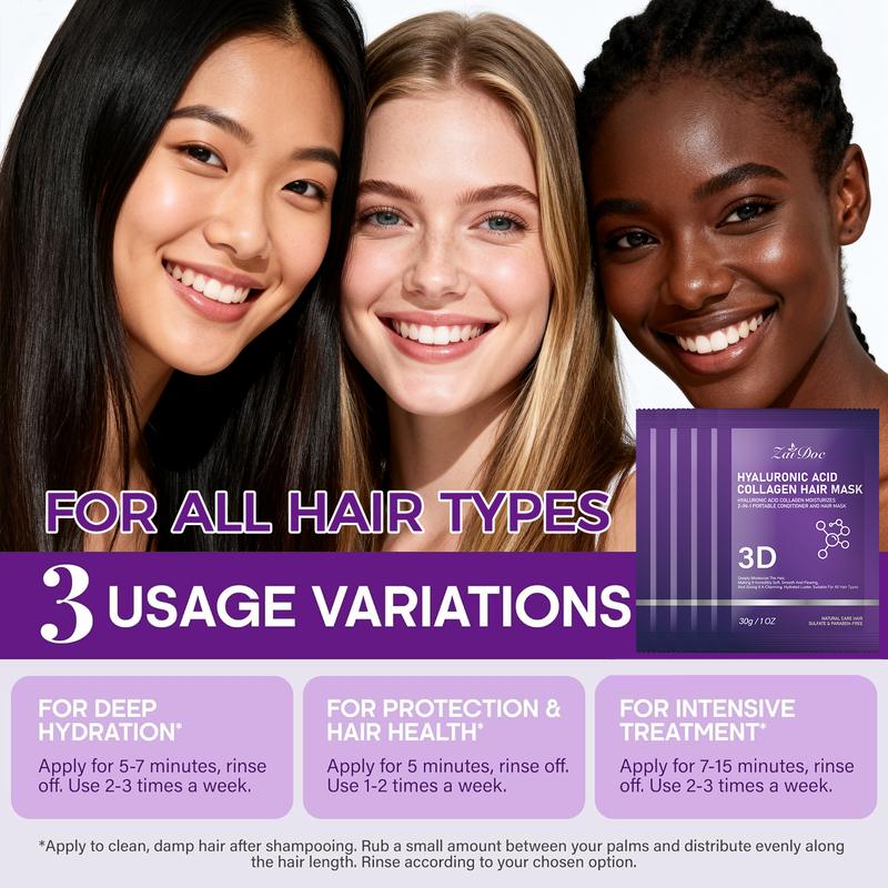 3D collagen hair mask (pack of 5pcs)
