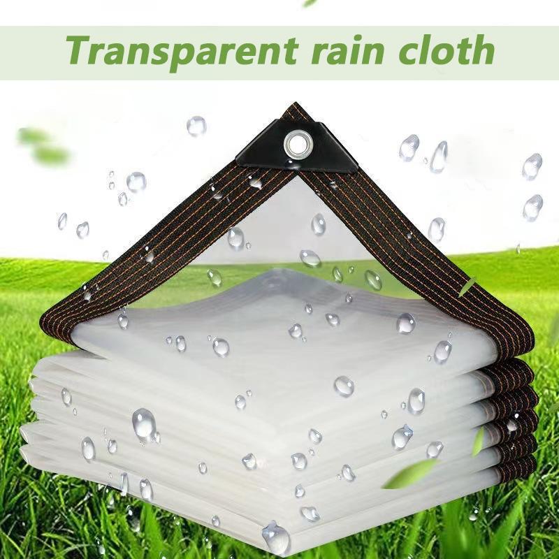 Lona transparente impermeable de alta resistencia con ojales 7ft x 11ft