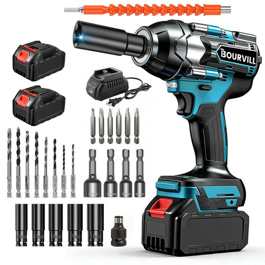 Llave de impacto inalámbrica 3 en 1