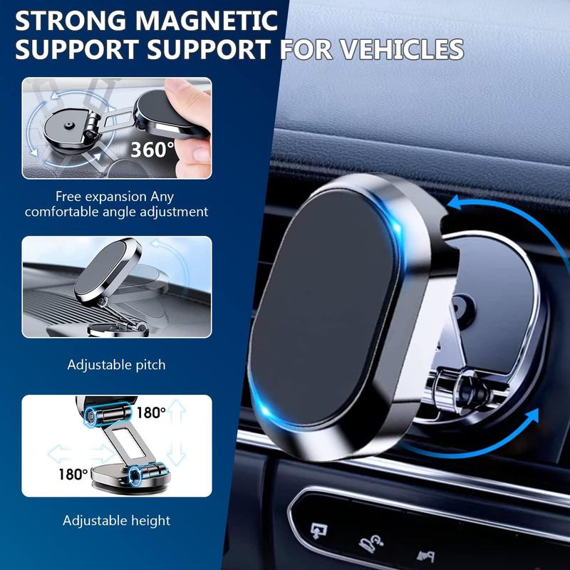 Alloy Folding Magnetic Car Phone Holder