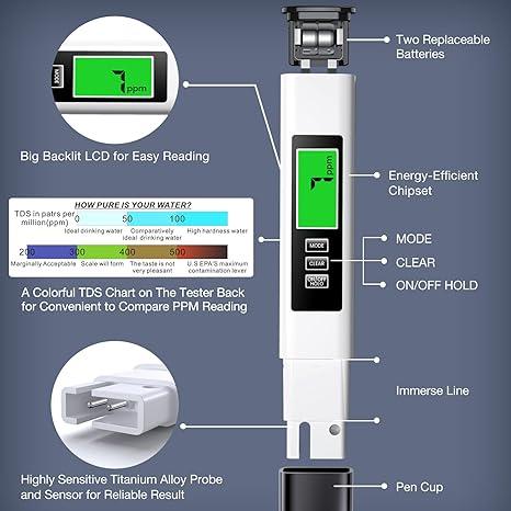 4 in 1 Tds Meter Digit water tester