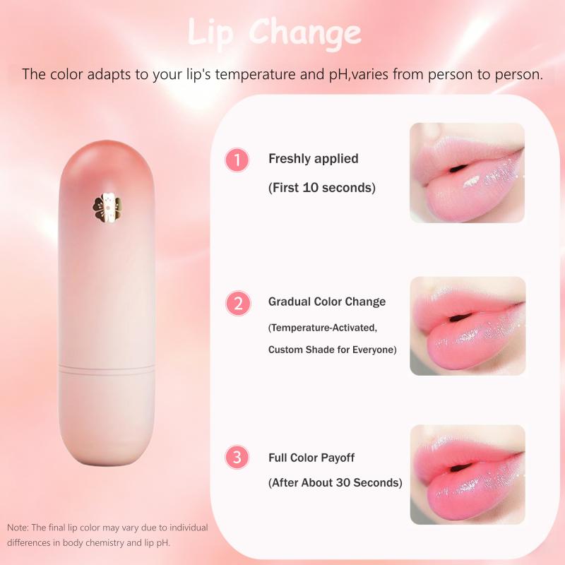 Labial jugoso que cambia de color con la temperatura