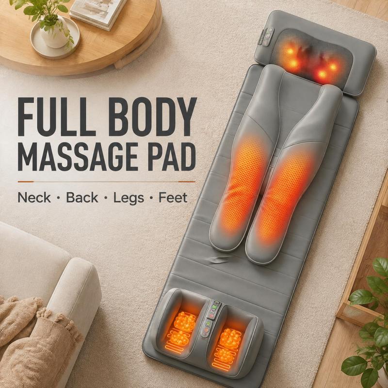 Electric Full Body Massage Mat with Shiatsu Kneading