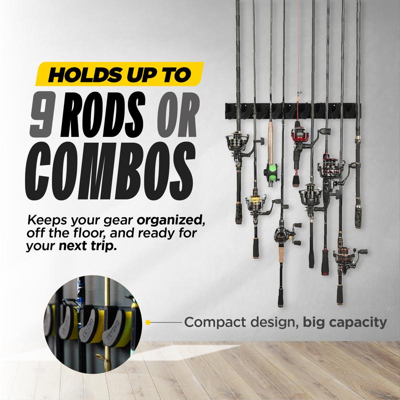 Vertical Layout Fishing Rod Rack