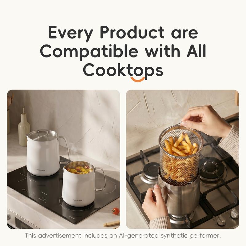 Compact   Stainless Steel Deep Fryer