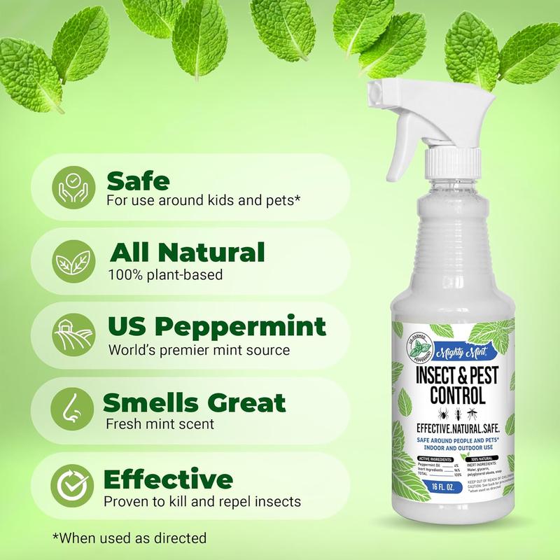 Spray repelente de insectos con aceite de menta