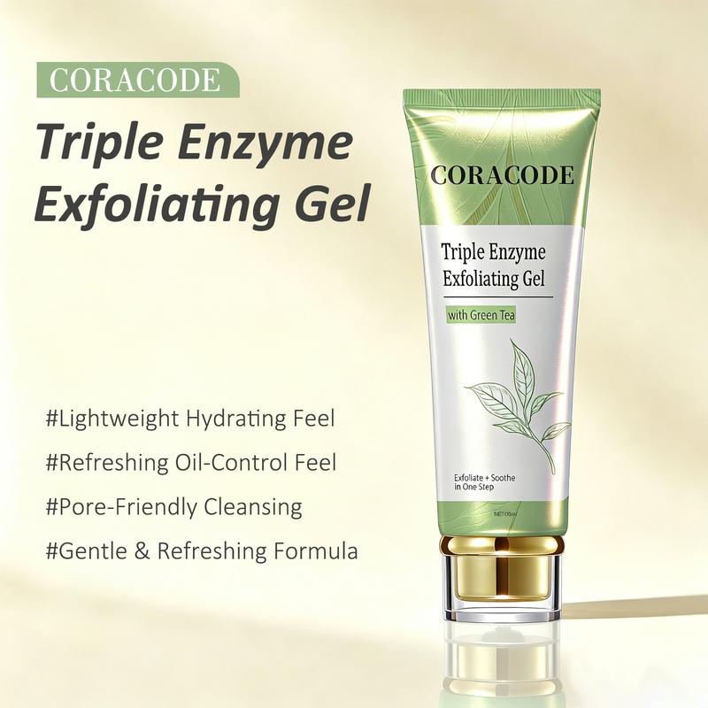 Gel exfoliante de triple enzima