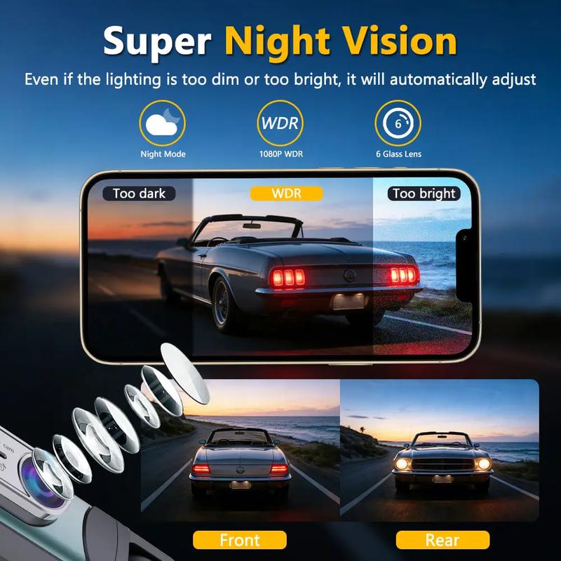 Cámara para automóvil de 4 canales con vista envolvente de 360°