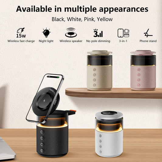 5-in-1 Wireless Charging Station with Bluetooth Speaker