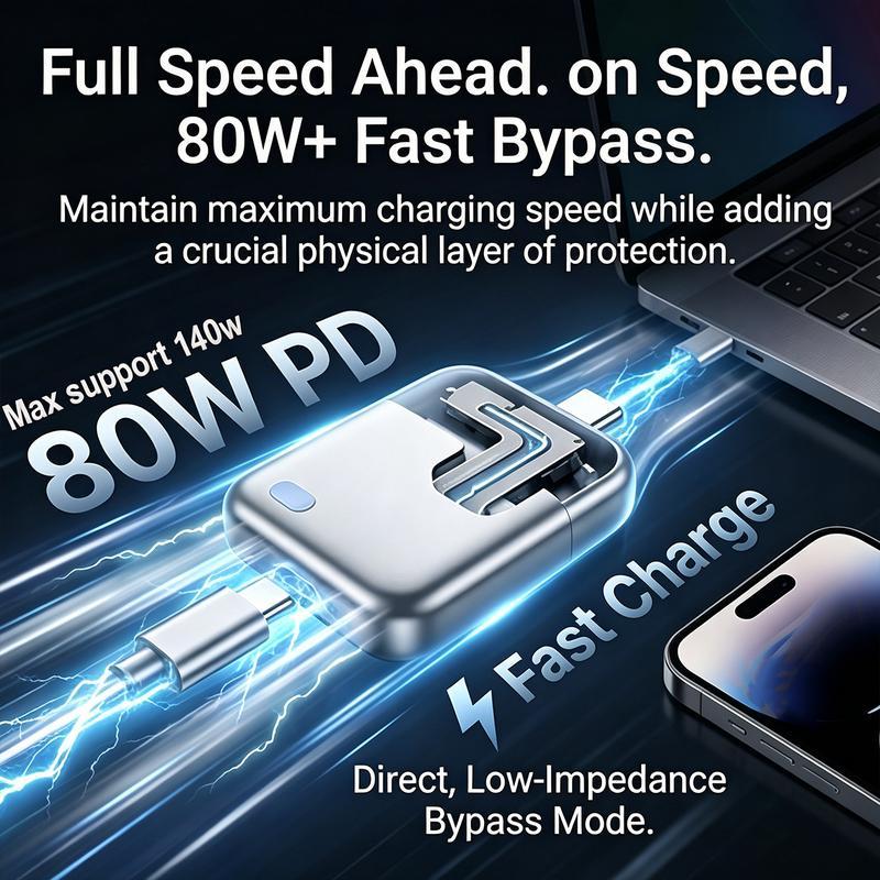 Adaptador de carga inteligente con parada automática de 140 W
