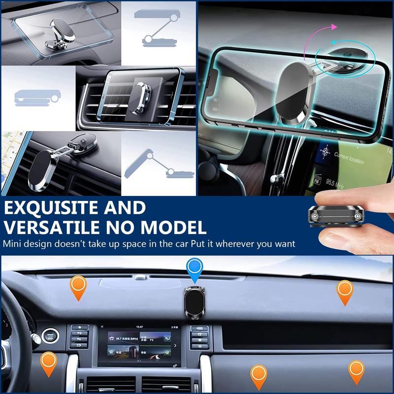 Alloy Folding Magnetic Car Phone Holder