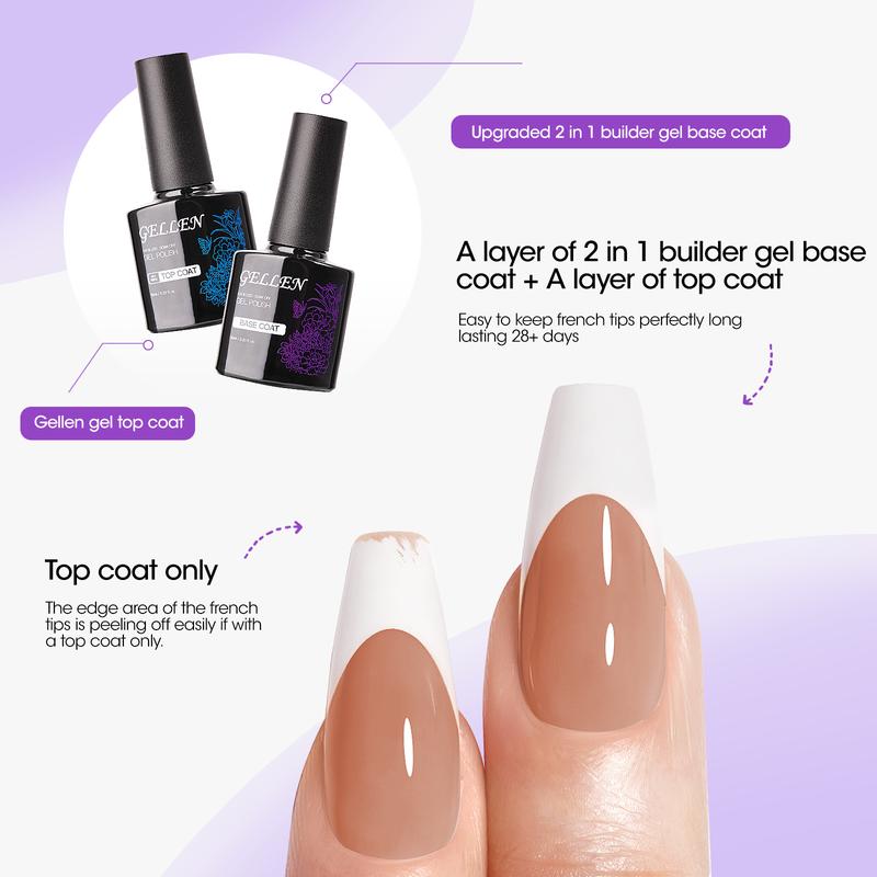 French Tips Gel Nail Kit
