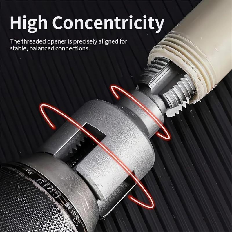 Herramienta para roscar tuberías de PVC de 1/2" y 3/4"