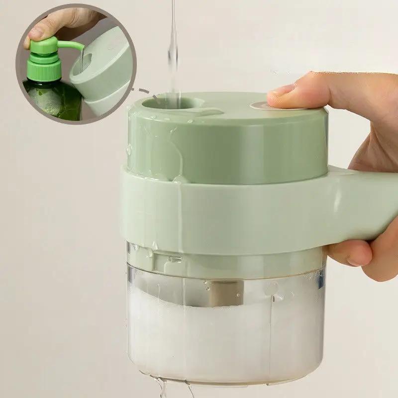 Picadora de alimentos eléctrica portátil 4 en 1
