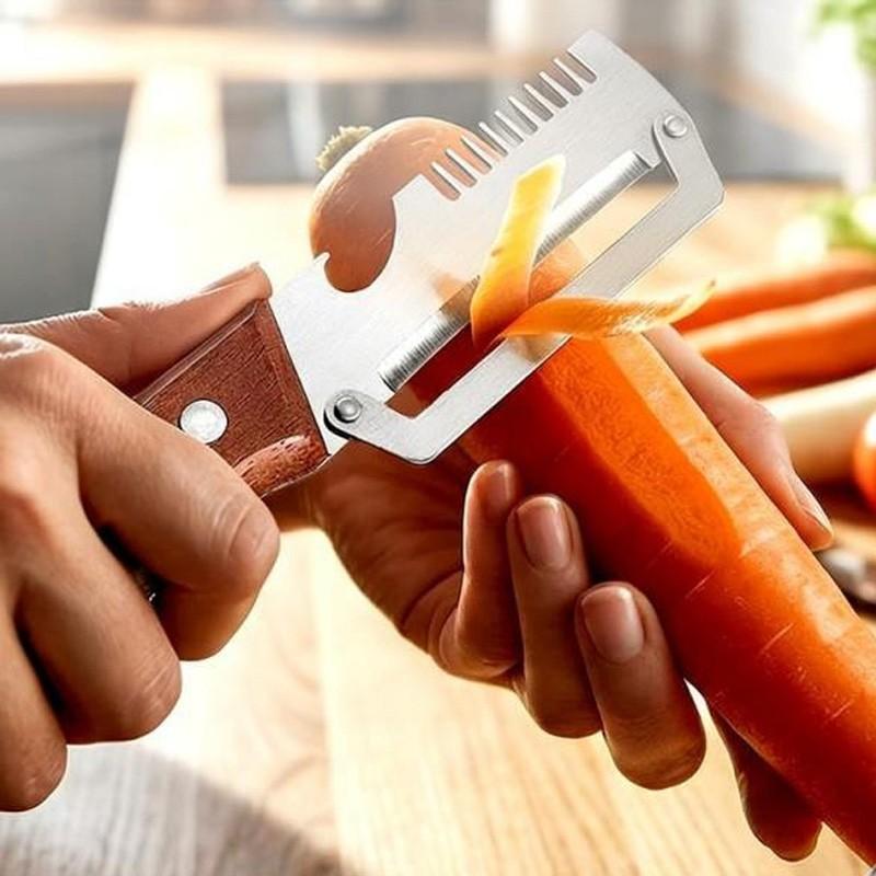 Pelador multifuncional para frutas y verduras