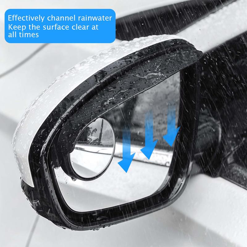 Espejos retrovisores impermeables universales para puntos ciegos de coche, 2 unidades.