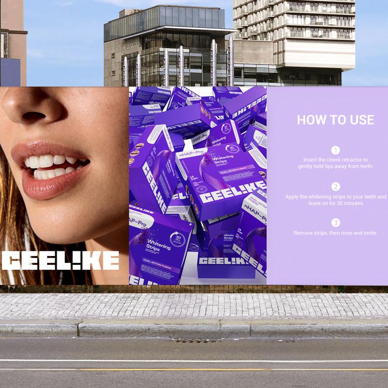 Tiras Blanqueadoras Moradas para Dientes