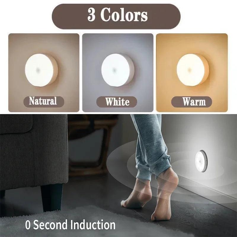 Luz nocturna LED inalámbrica con sensor de movimiento