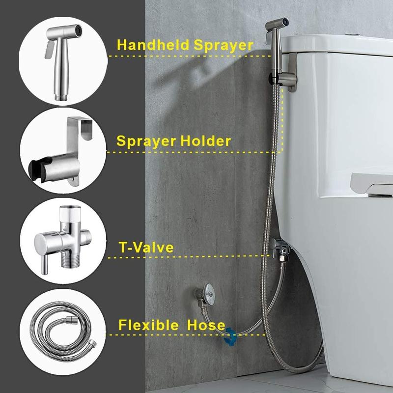 Pulverizador de bidé manual para inodoro