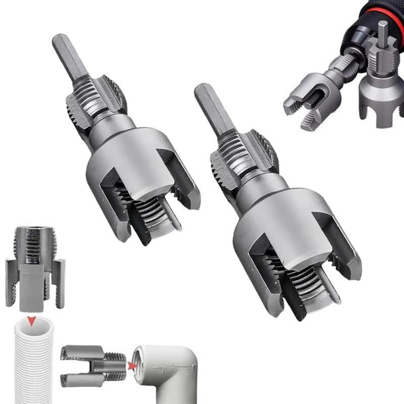 Herramienta para roscar tuberías de PVC de 1/2" y 3/4"