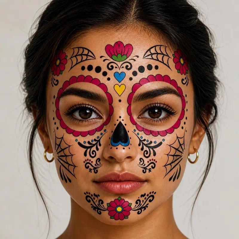 Tatuajes faciales temporales