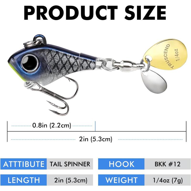 Vibrating Metal Tail Spinner Fishing Lure