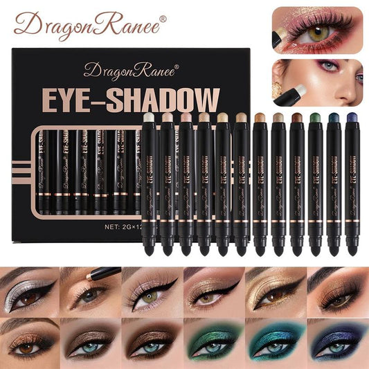 12-Piece Dual-Ended   Stick Eyeshadow