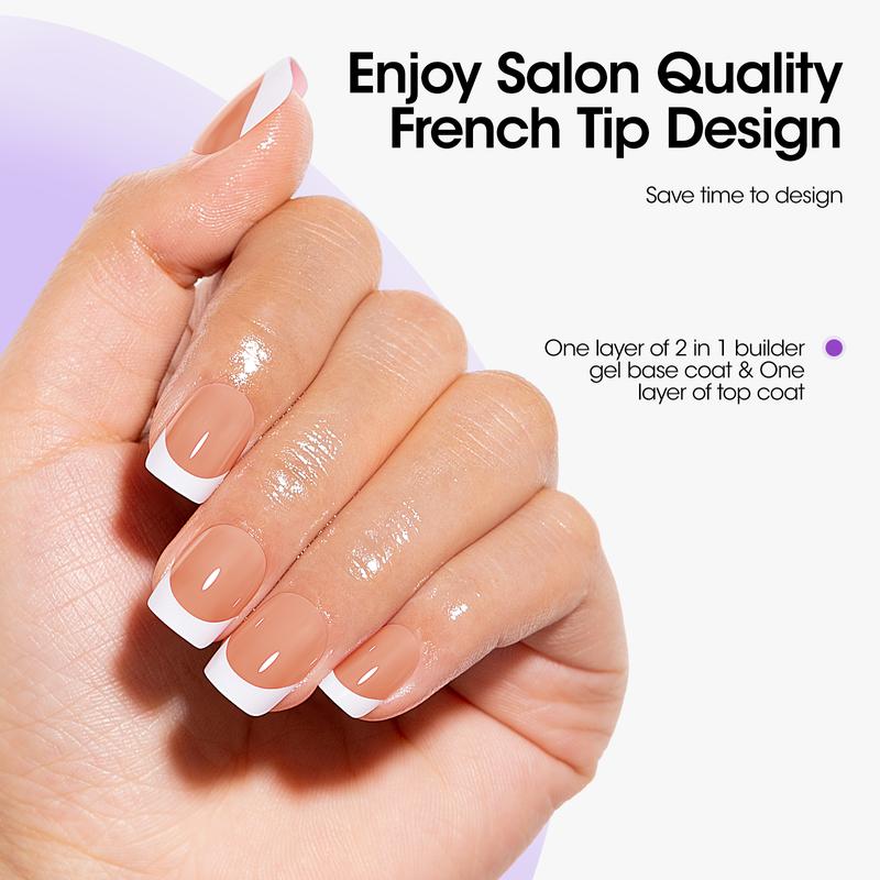 French Tips Gel Nail Kit