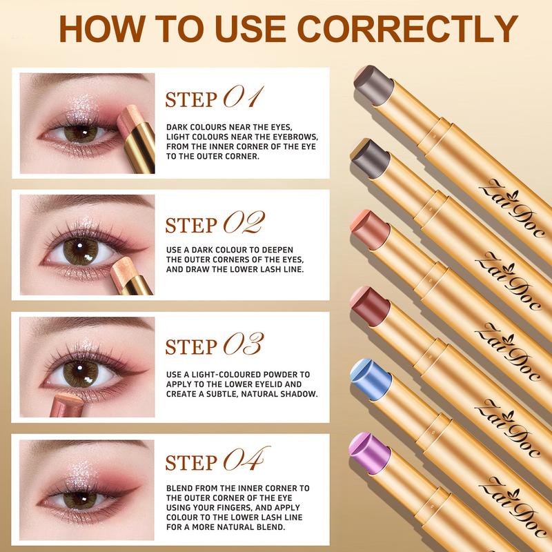 Barra de sombra de ojos 3 en 1 de fácil aplicación